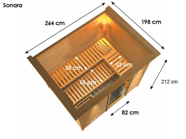 Karibu Sauna - Sonara - Afbeelding 2